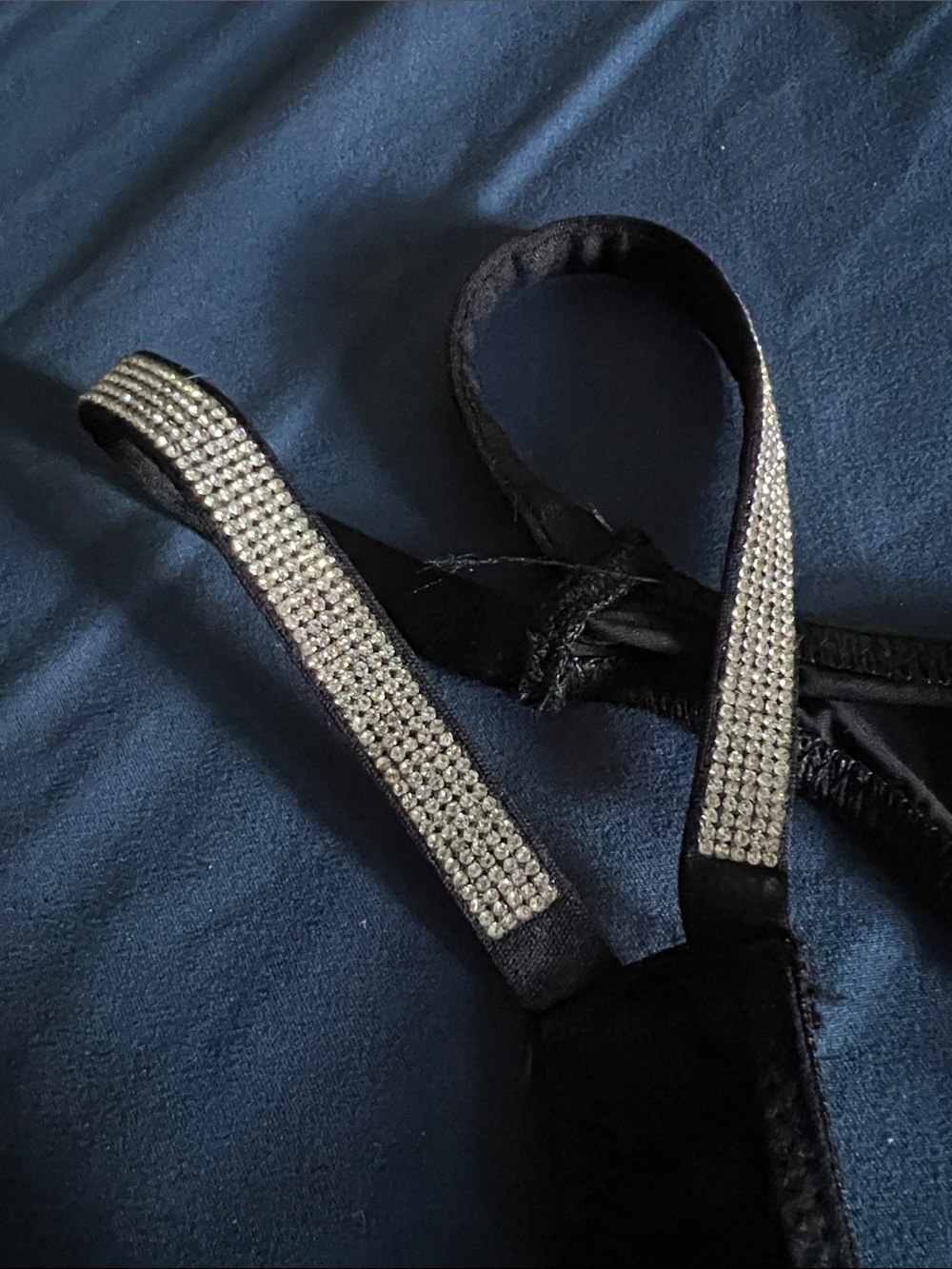 Victoria’s Secret Very Sexy Double Shine Thong in Black - Picture 6 of 9